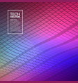 technology 3d waveform abstract background vector image