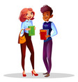 college or university students vector image