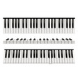 piano keyboards realistic instrument vector image vector image