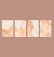 set cards backgrounds with watercolor ink vector image vector image