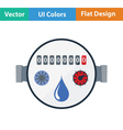 water meter icon vector image