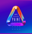 modern colorful flow frame fluid acrylic vector image vector image