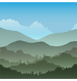 seamless background green mountain landscape vector image