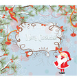 winter frame vector image vector image