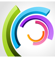 abstract circle rings background vector image