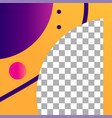 fluid shapes post colorful photo frame vector image vector image