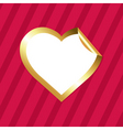 heart sticker vector image vector image