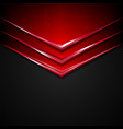 black and red metal texture background vector image vector image