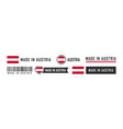 made in austria logo or labels product vector image
