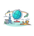 travel around world vector image