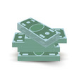 paper money dollar cash stack isometric symbol vector image vector image