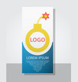 poster flyer pamphlet brochure cover design vector image vector image