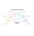 modern linear infographic template vector image