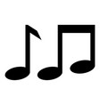 musical notes icon silhouette clipart design vector image vector image