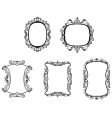 set of vintage frame vector image