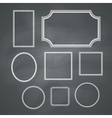 chalkboard frames vector image