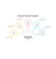 modern linear infographic template vector image