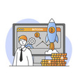 crypto currency concept vector image