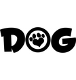 dog icon vector image