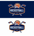 hockey logo and badge vector image