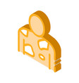 vitiligo problem isometric icon vector image