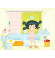 bath time vector image