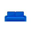 modern blue sofa living room furniture interior vector image