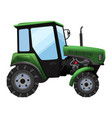 Green agricultural tractor Royalty Free Vector Image