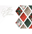 christmas greeting card invitation close-up vector image vector image