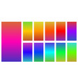 colorful of abstract gradients set vector image