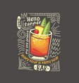 summer print for t-shirt design vector image vector image