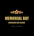 memorial day background art vector image