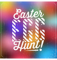 typographic easter card vector image