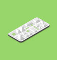 isometric city map concept vector image