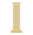 greek column isolated antique post ancient vector image