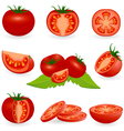 Icon Set Tomato Royalty Free Vector Image - VectorStock