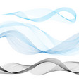 abstract colorful line wave vector image