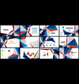 modern triangle presentation template vector image