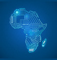 continent of africa vector image