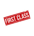 first class rubber stamp seal vector image vector image