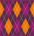 halloween argyle plaid vector image vector image