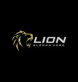 lion logo template vector image