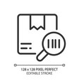 package barcode tracking pixel perfect linear icon vector image vector image