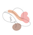 abstract image a woman with stains vector image