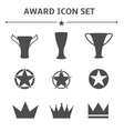 award icon set vector image