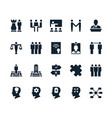 business icons vector image vector image