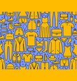 fashion seamless background shopping clothing vector image vector image