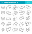 speech bubble icons set comic dialog clouds vector image