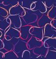 doodle hearts seamless pattern vector image