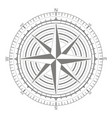 icon with compass rose vector image vector image